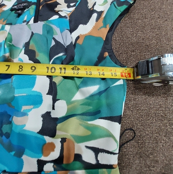 I. N. Studio Women’s Dress Size 8P Floral Print Sleeveless Sheath Knee Length - Picture 12 of 13